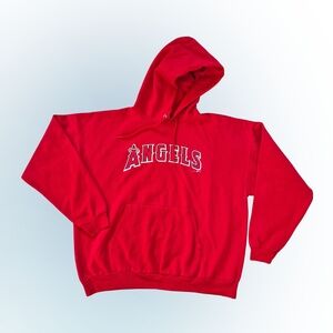 Hanes ComfortBlend Angels Hoodie in Red